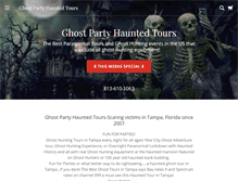 Tablet Screenshot of ghost-party.com